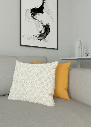 Dökümlü Kumaştan Kombinli Geniş En Modern Desenli Fon Perde 1. Kalite